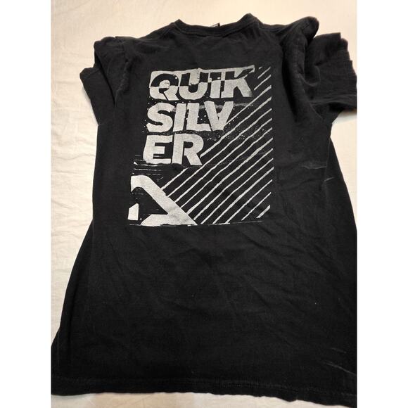 Quicksilver Men's Short Sleeve Black Size Medium T-Shirt - Picture 5 of 5